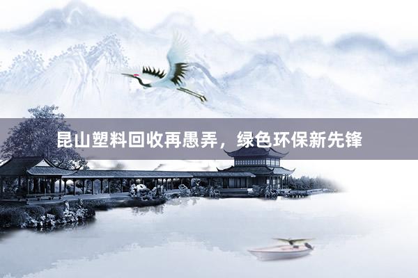 昆山塑料回收再愚弄，绿色环保新先锋